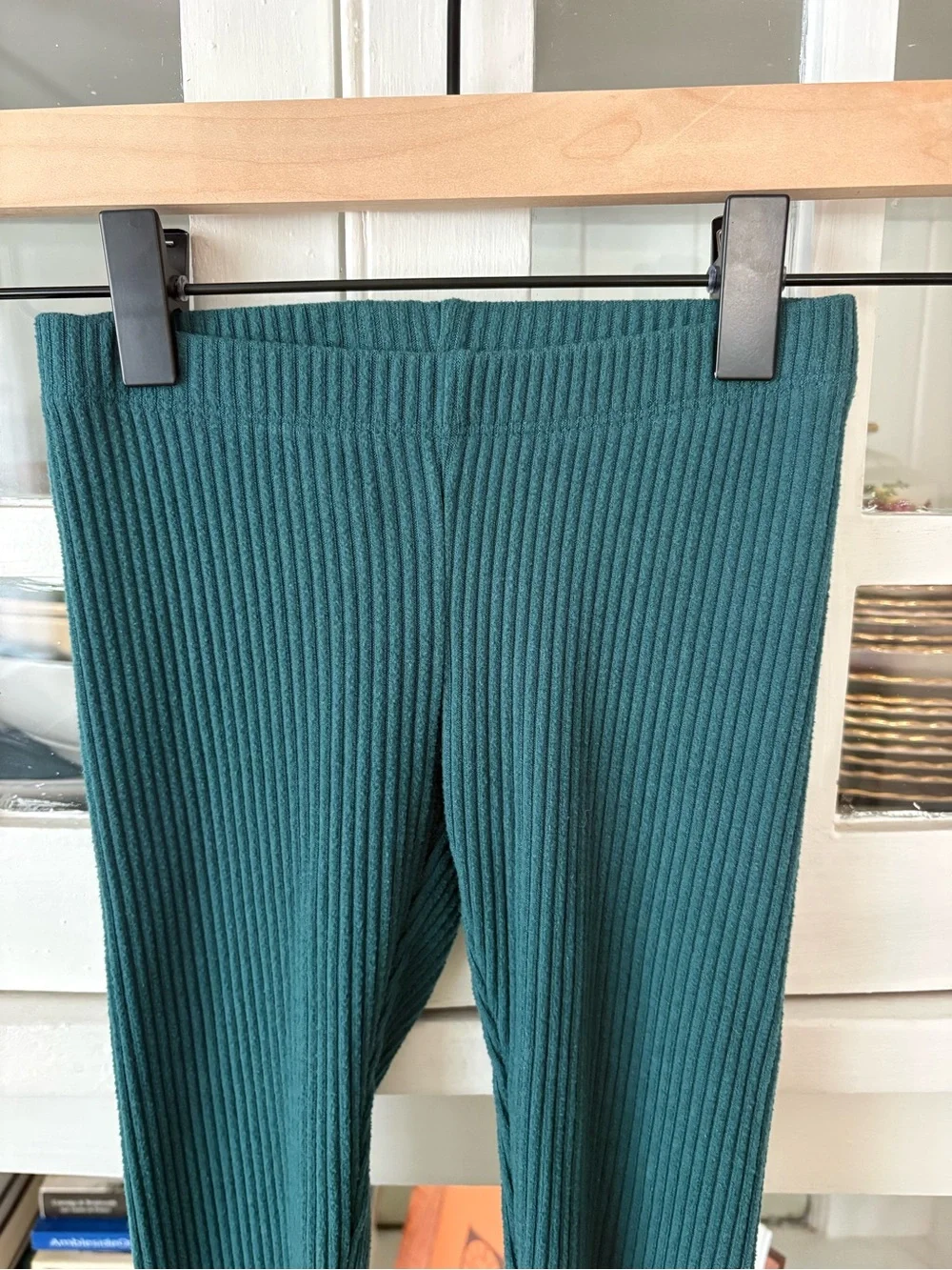 Cat & Jack Teal Ribbed Stretch Leggings